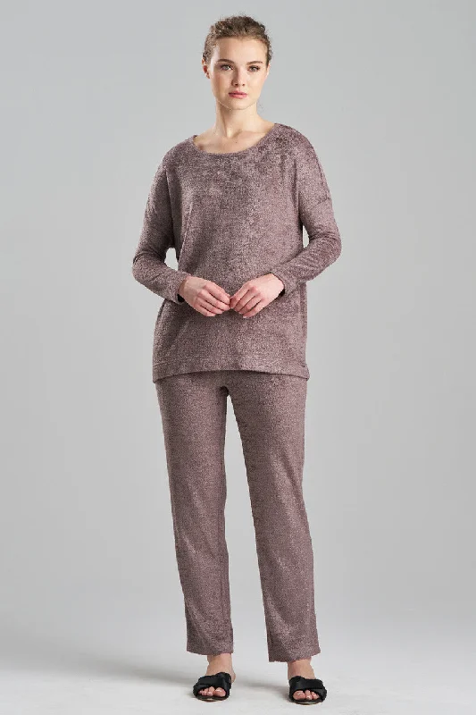 women's pajama sets with a fitted top and loose pantsUnwind PJ