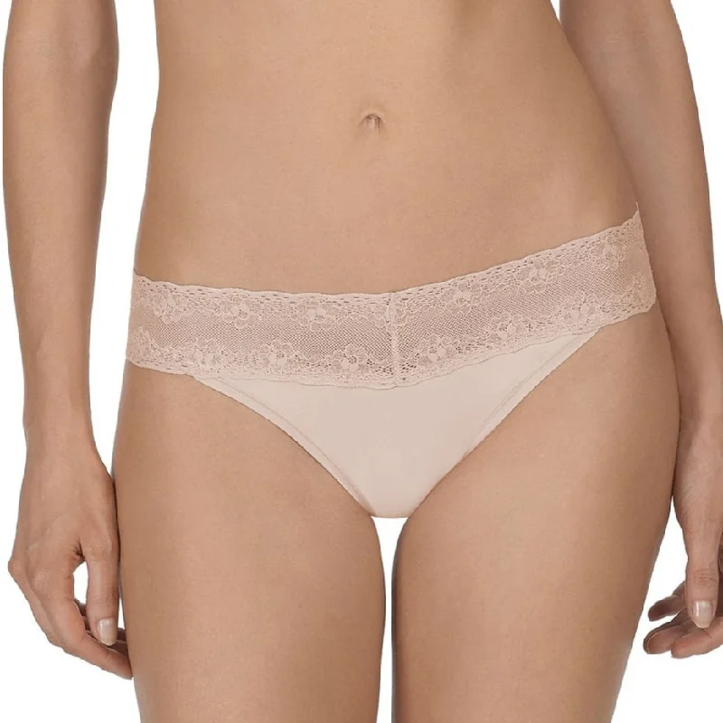 seamless convertible women thongs for versatile stylingNatori Bliss Perfection One-Size Thong in Cameo Rose 750092