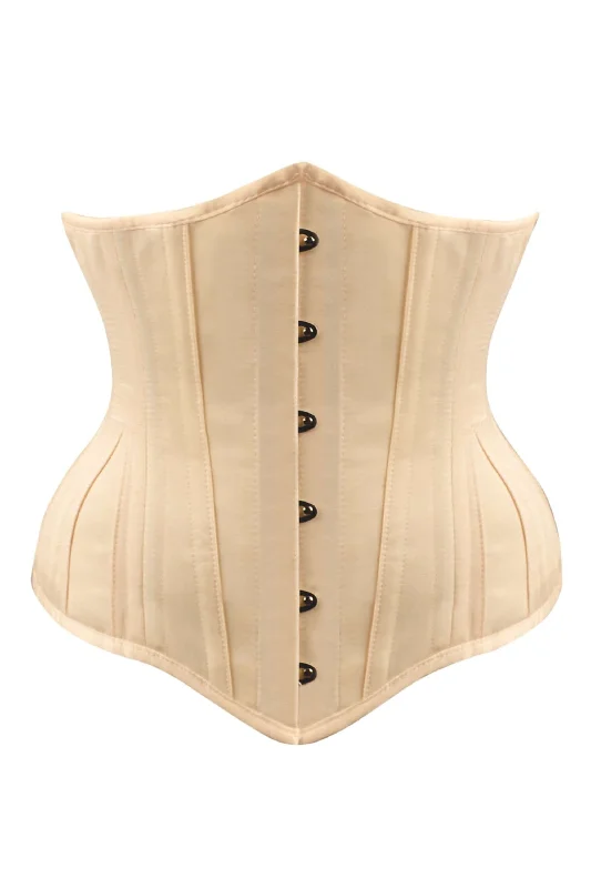 post - pregnancy women bustiers and corsetsCream Expert Waist Training Underbust Longline With Hip Gores