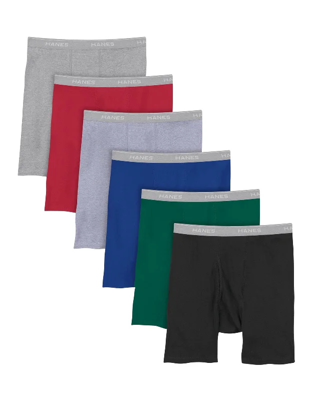 seamless high - cut women briefs for a smooth silhouetteHanes Men's Tagless® Boxer Briefs, 6-Pack