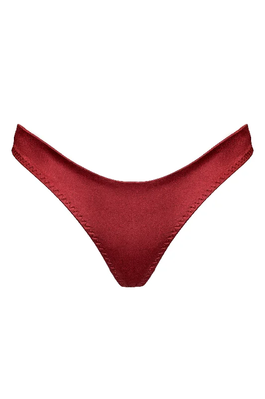 seamless silk - lined women thongs for a smooth and soft feelCymothoe Maroon thongs