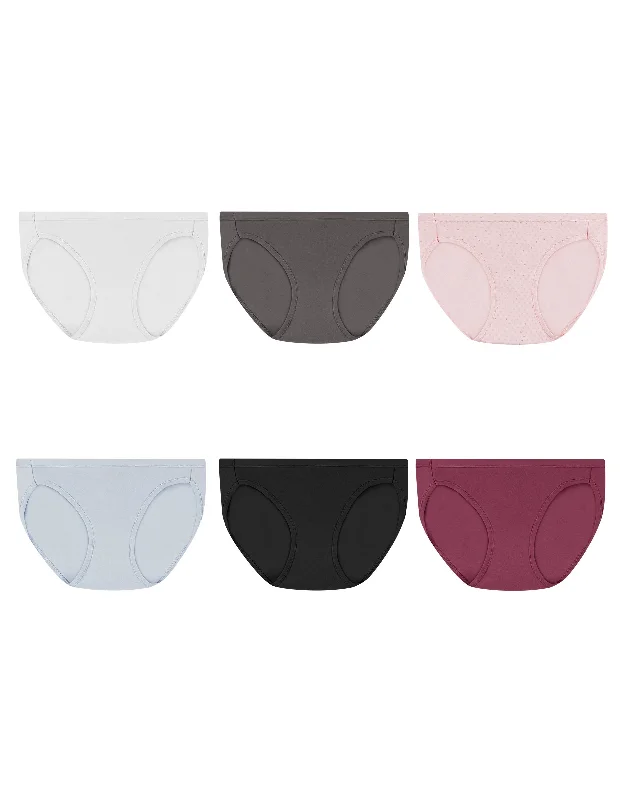 modern style women bikini briefs for a contemporary lookHanes Women's Cotton Stretch Bikini With ComfortSoft® Waistband Assorted 6-Pack