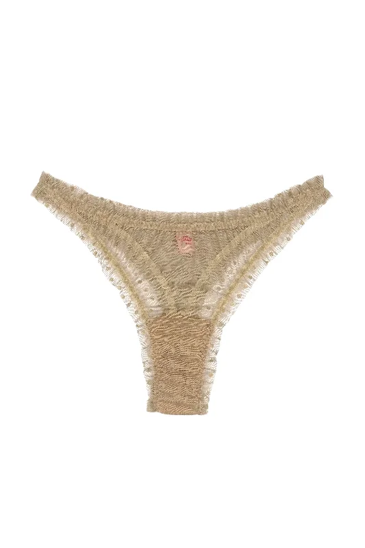 wireless women thongs for a comfortable and wire - free experienceMimi Beige dots high waisted thongs