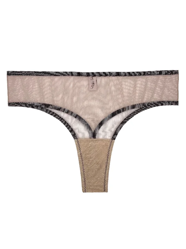 wireless women thongs for a comfortable and wire - free experienceValessa Nude black high-waisted thongs