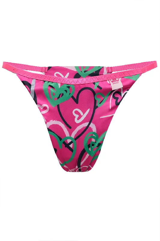 quick - drying women thongs for water sports enthusiastsLolita Hearts thongs