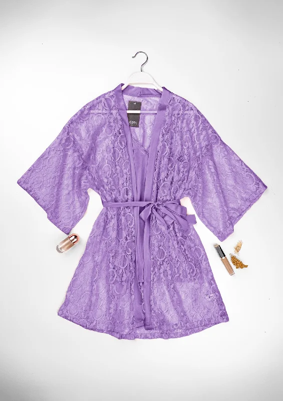 women robes with a sheer panel for a touch of allureRobe Set