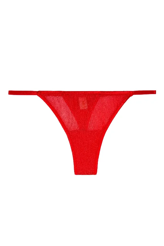 push - up women thongs for enhancing hip curvesWildly Gold red ultra thongs