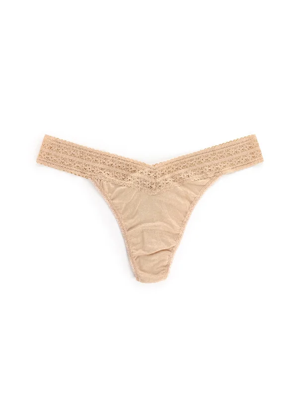 seamless silk - lined women thongs for a smooth and soft feelPlus Size DreamEase™ Thong Exclusive Chai