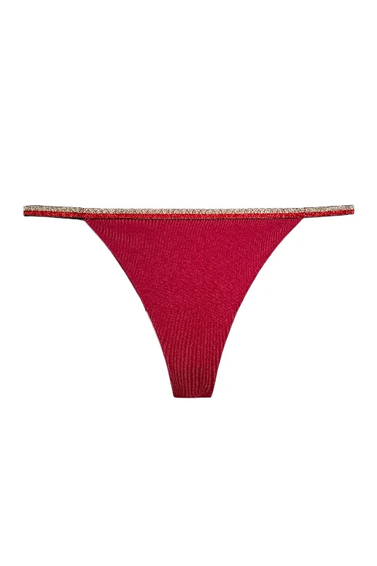 shape - wear women thongs for slimming the mid - sectionFlexy Berry gold thongs