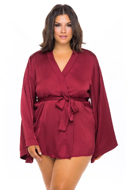 women robes for a spa - like experience at homeCurvy Mirielle Shortie Robe