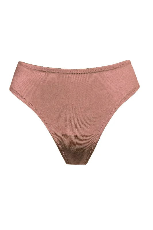 seamless maternity women thongs for a growing bellyJoli Gloss retro pink mid-waisted thongs