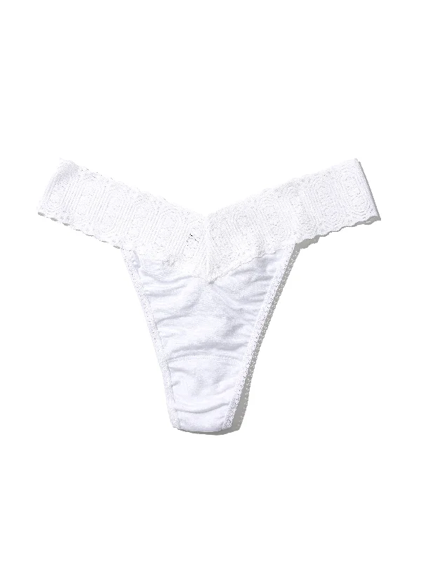 seamless thermal women thongs for added warmthEco Rx® Lite Original Rise Thong White