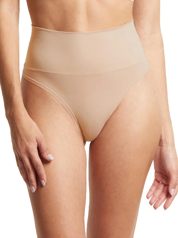 seamless anti - bacterial women thongs for daily protectionHANKY PANKY BODY™ Midrise Thong Chai