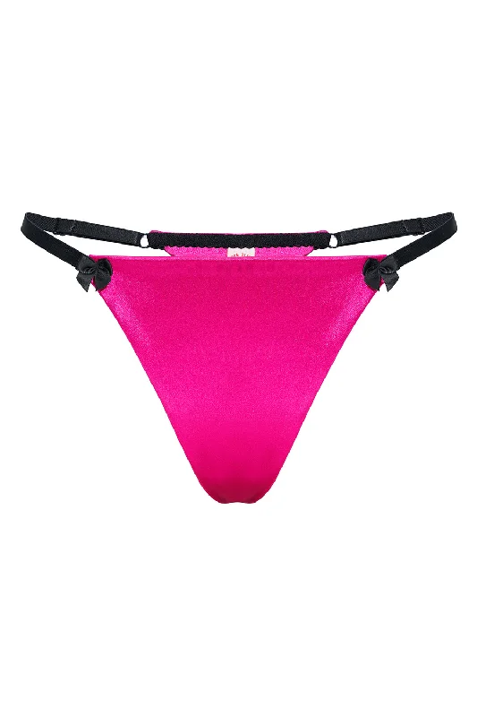 moisture - wicking women thongs for gym workoutsVirginia fuchsia thongs