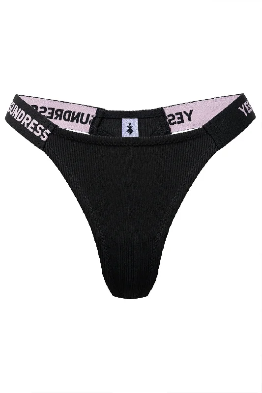 organic cotton women thongs for an eco - friendly choiceJes black low waisted thongs