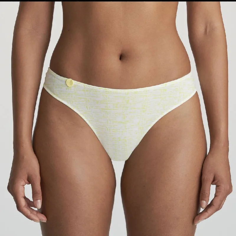 seamless anti - bacterial women thongs for daily protectionMarie Jo Tom Thong in Limoncello 0620820