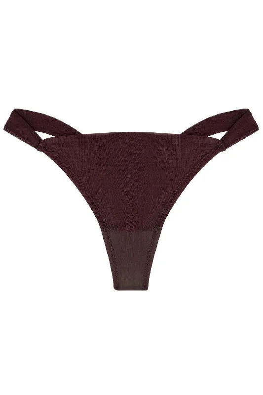 thong - style swimwear for women at the beachIdeallia Tobacco low-waisted thongs