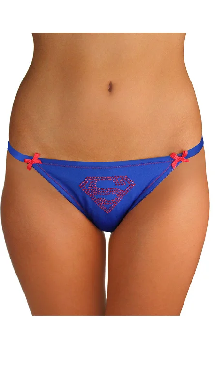 plus size women bikini briefs for a perfect fitPlus Size Superman Lace Bikini Panty