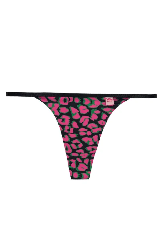 seamless odor - control women thongs for all - day confidenceLolita Fuchsia leo thongs