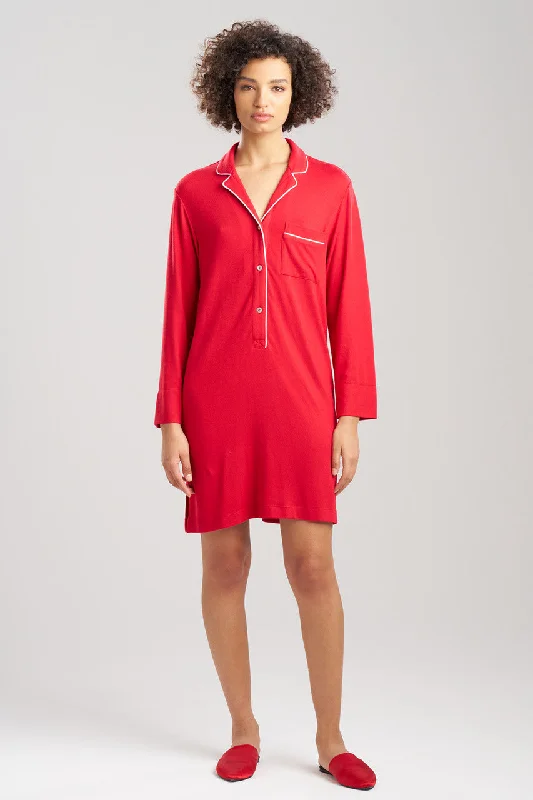 ankle - length women's sleepshirts for extra warmthOasis Piped Sleepshirt