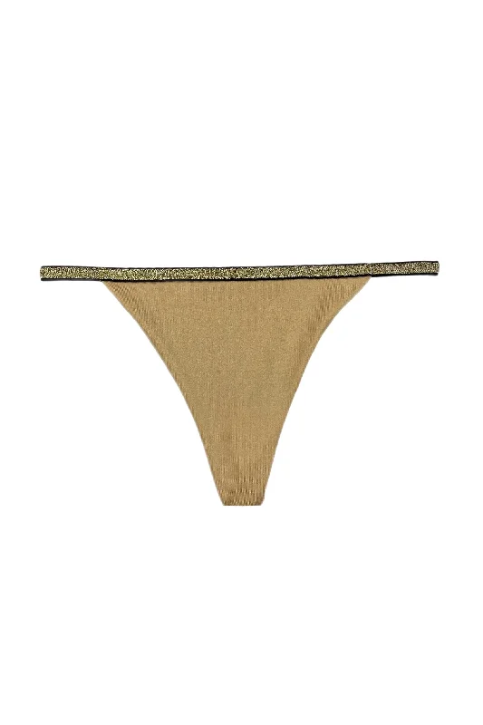 adjustable - strap women thongs for a customizable fitFlexy Beige gold thongs