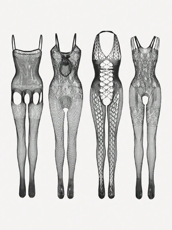 corset style women sexy lingerieClassic Sexy 4pcs/Set Women's Sexy Lingerie Jumpsuits