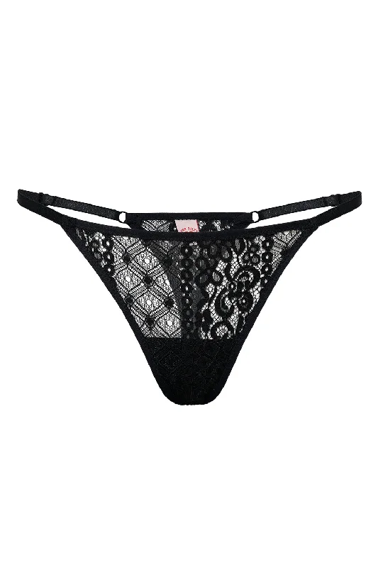 thong - style swimwear for women at the beachPaulette black ultra thongs