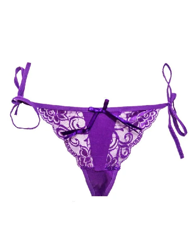 padded women bikini briefs for extra comfortSexy Net Lace Panty 6806 - Purple Bikini Type Underwear