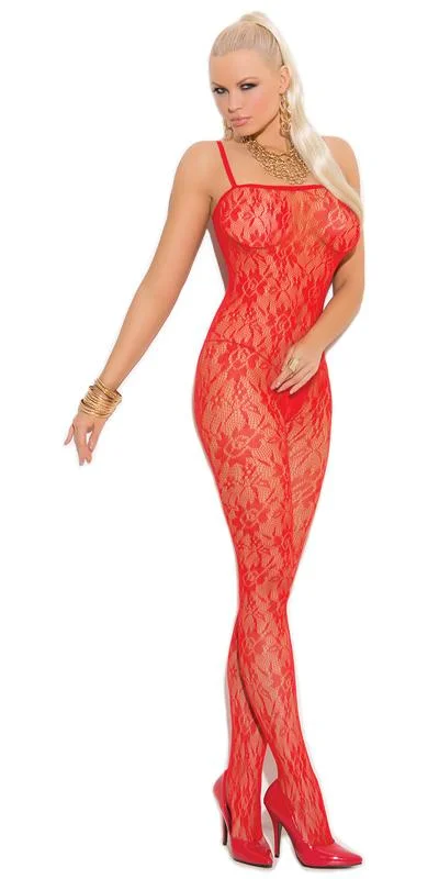 silk women sexy lingerie luxurySexy Fleek Rose Floral Lace Bodystocking