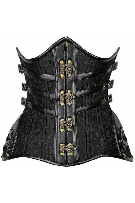 burlesque women bustiers and corsetsTop Drawer CURVY Steampunk Steel Double Boned Under Bust Corset