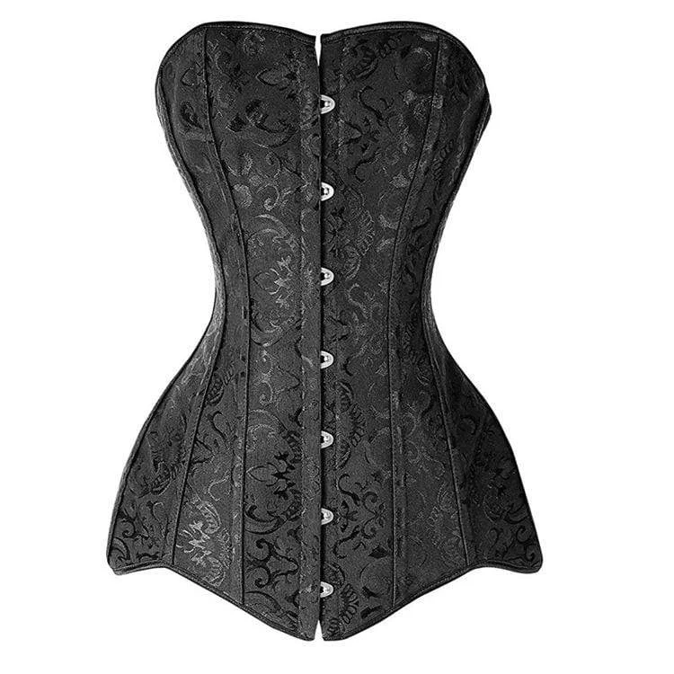 rhinestone embellished women bustiers and corsetsWomen's Gothic Floral Overbust Corsets