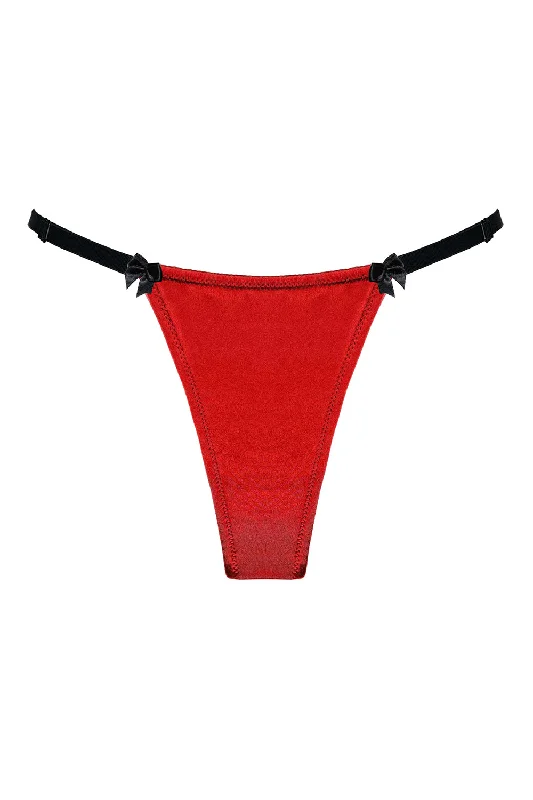 push - up women thongs for enhancing hip curvesJoli red ultra thongs