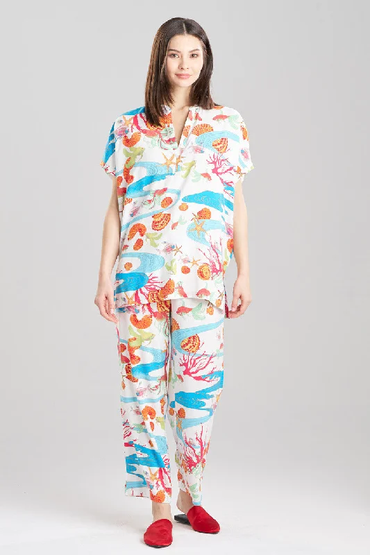 women's pajama sets with a novelty character printCoral Reef PJ