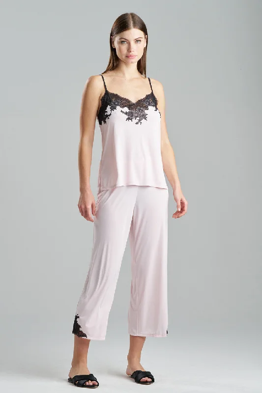 women's pajama sets with a lightweight fabric for warm climatesEnchant Lace Cami PJ