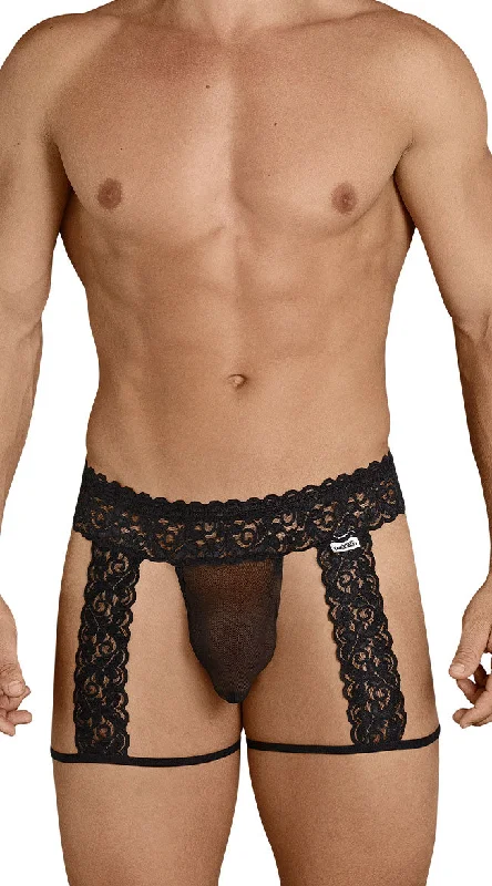 cotton - blend women thongs for breathable everyday wearMen's Lace Affair Garter Thong