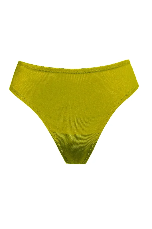 seamless anti - bacterial women thongs for daily protectionJoli Gloss green-fuchsia mid-waisted thongs