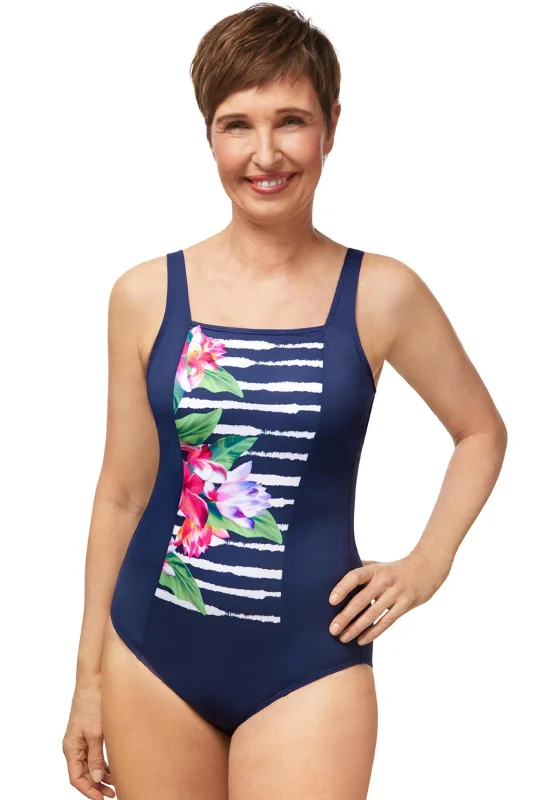 underwire bras with maximum supportAmoena Maritime Meadow Mastectomy Swimsuit