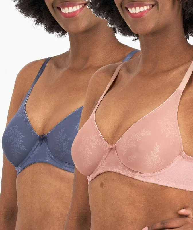 sexy lace push up bras for special occasionsBerlei Sweater Girl Underwire Bra 2 Pack - Grey Suede/Dusky Mauve