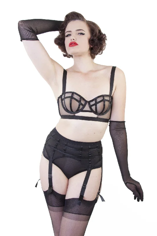 bralette bras for a trendy and comfortable styleBettie Page Cage Bra A - DD/E