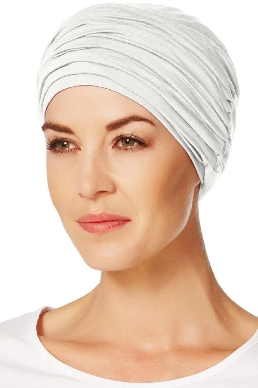 t - shirt bras for a smooth look under clothesChristine Kiara Turban with headband - Ivory