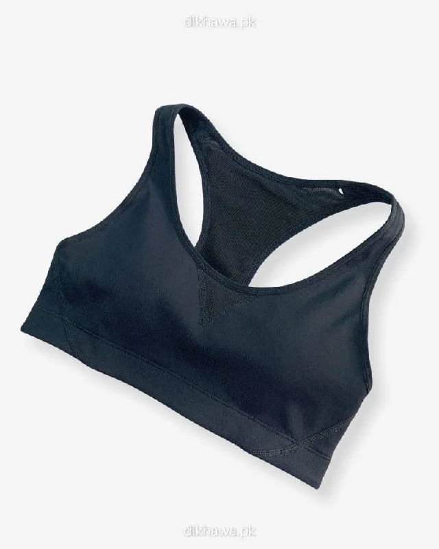 plunge t - shirt bras for a sleek appearanceImpact Padded Sports Bra With Mesh PanelsLadies Jogging Bra Imported Stocklot Branded Sports Bra