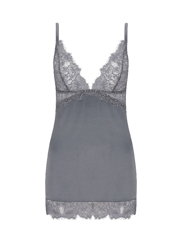 sexy backless push up brasIsabella Grey Lace Slip Dress