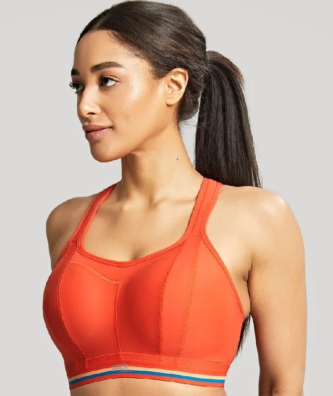 padded bras for added volumePanache Sport Boundless Wire-free Racerback Sports Bra - Sunrise Orange