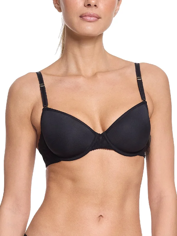 convertible bras with adjustable strapsSignature Lace T-Shirt Bra Black