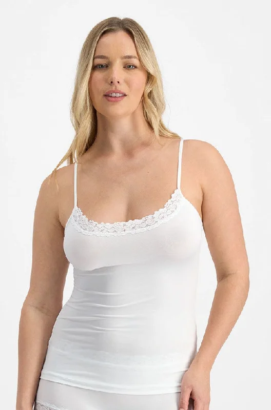 t - shirt bras for a smooth look under clothesParisienne Classic Cami (White)