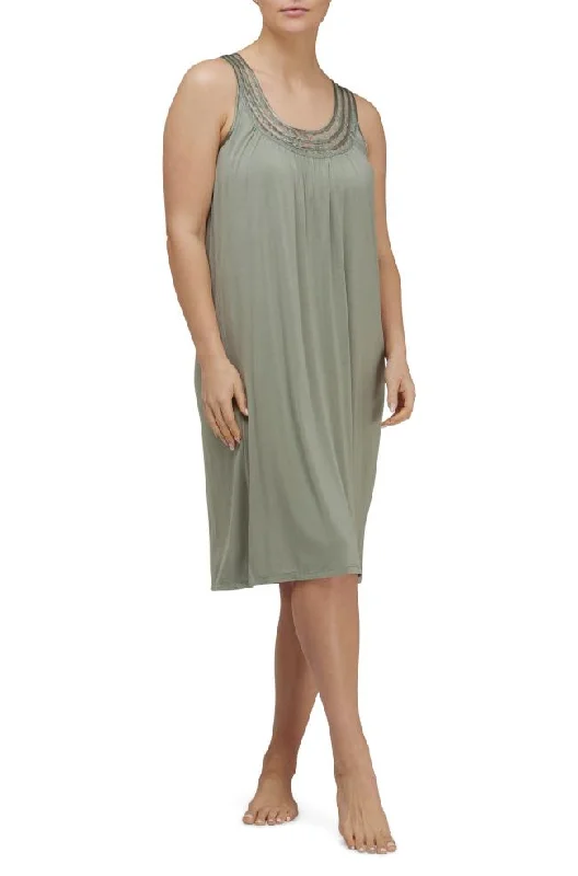 moisture wicking convertible brasEmma Sleeveless Lace Nightie (Sage) Available in sizes L and XXL only