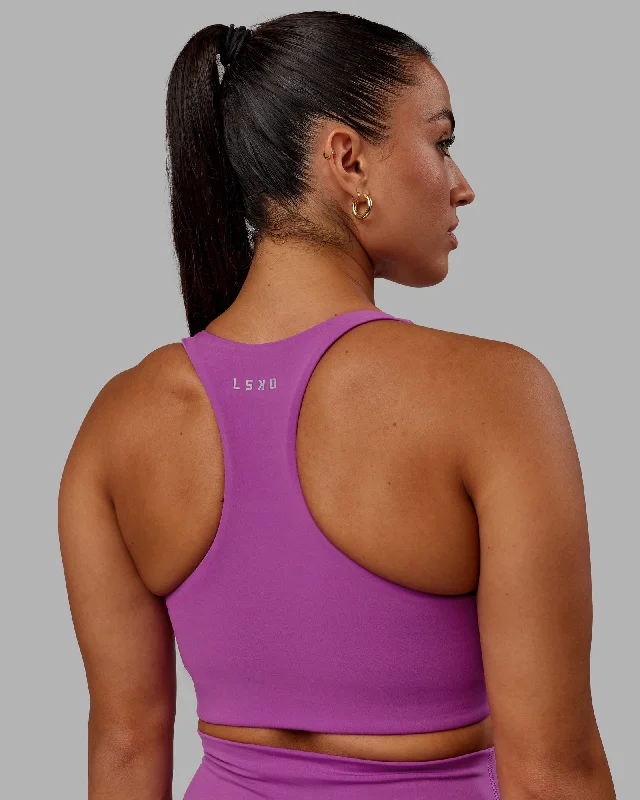 plus size friendly women sport bra designsAce Long Line Bra - Hyper Violet