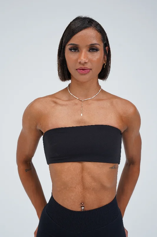 beaded women sport bra for a glamorous touchBandeau - Black