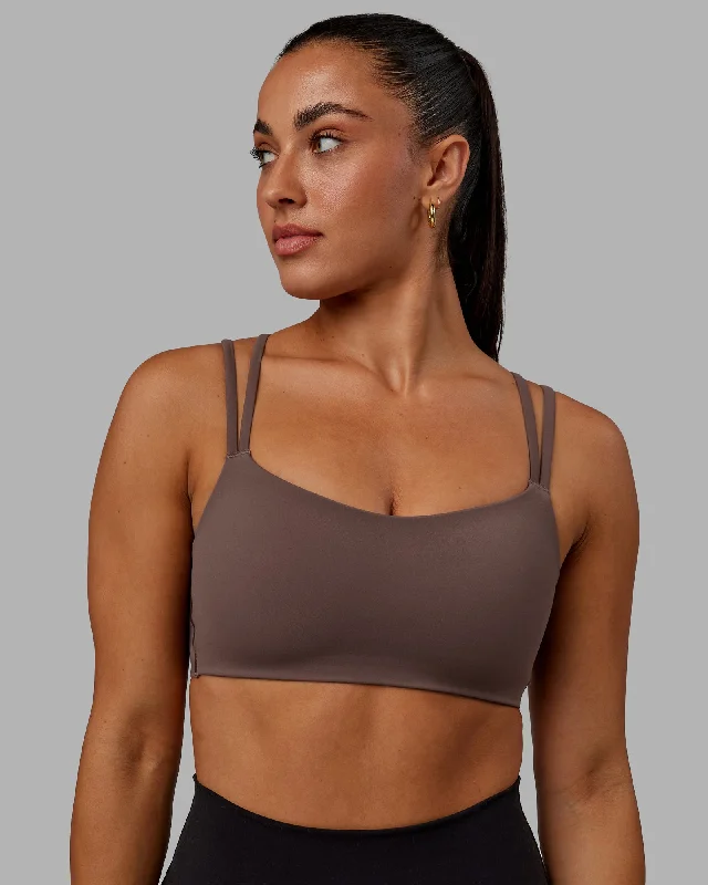 medium impact compression women sport braVantage Sports Bra - Peppercorn