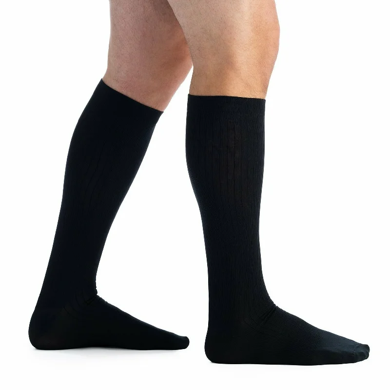 EvoNation Men's Classic Ribbed 15-20 mmHg Knee High